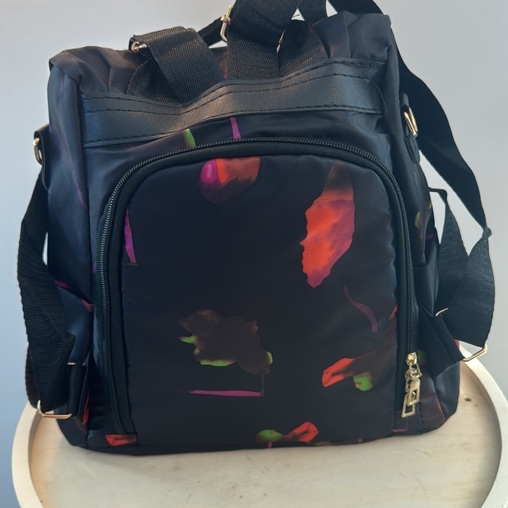 Black Poaba nylon backpack - Picture 4 of 15